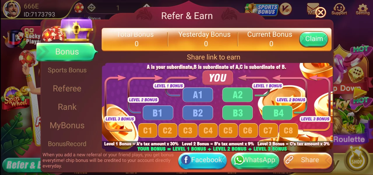 666 Rummy Entertainment Refer & Earn