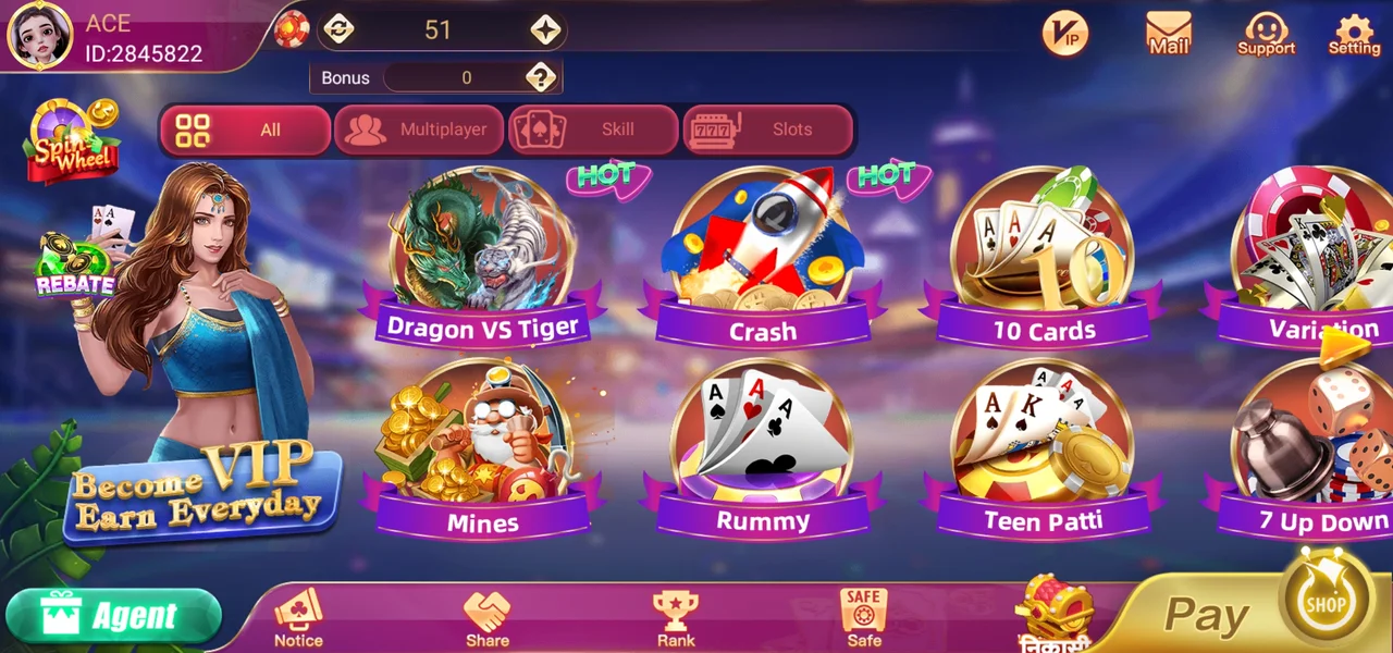 ACE Rummy Apk All Games