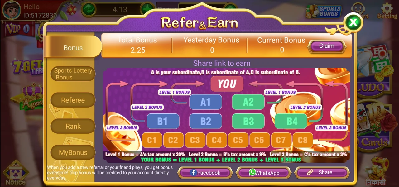 Hello Rummy Refer & Earn