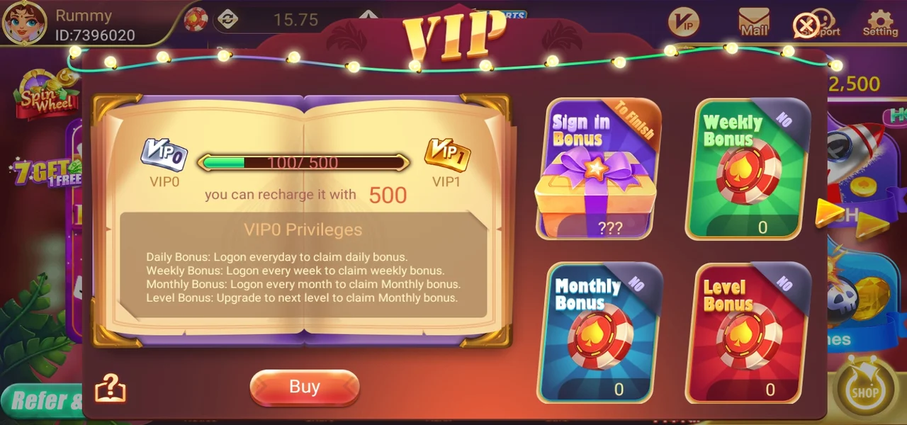 Rummy Best VIP Features