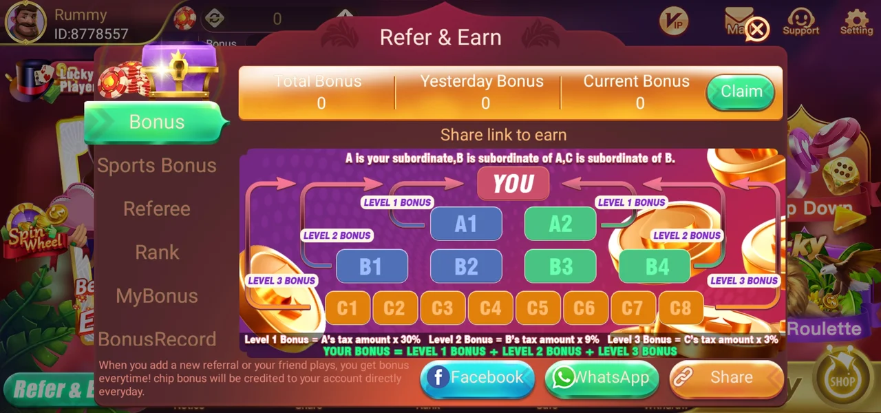 Rummy Loot Refer & Earn