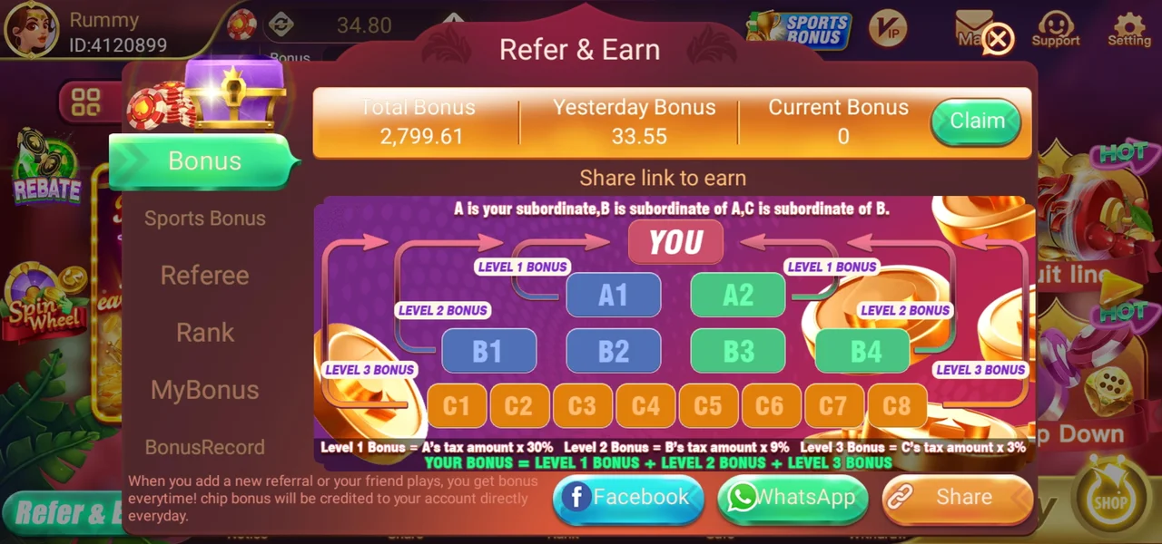 Rummy Mars Refer & Earn