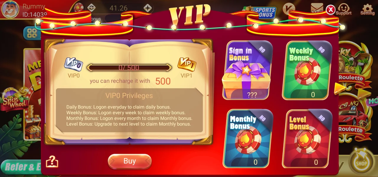 Rummy Only VIP Features