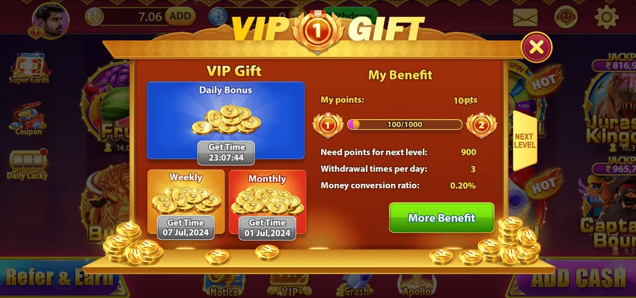 Slots Meta VIP Features