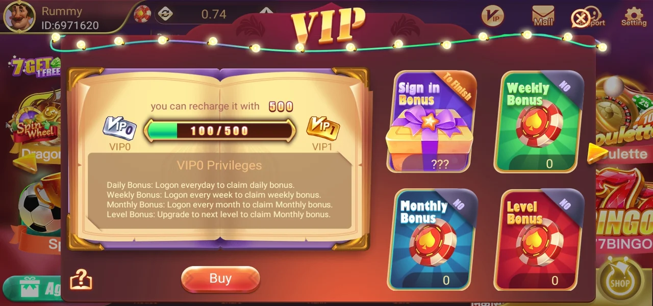 Teen Patti Blue VIP Features