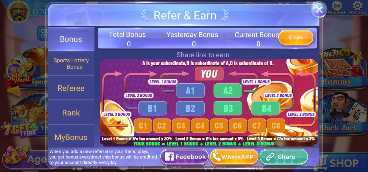 Teen Patti Elite Apk Refer Earn