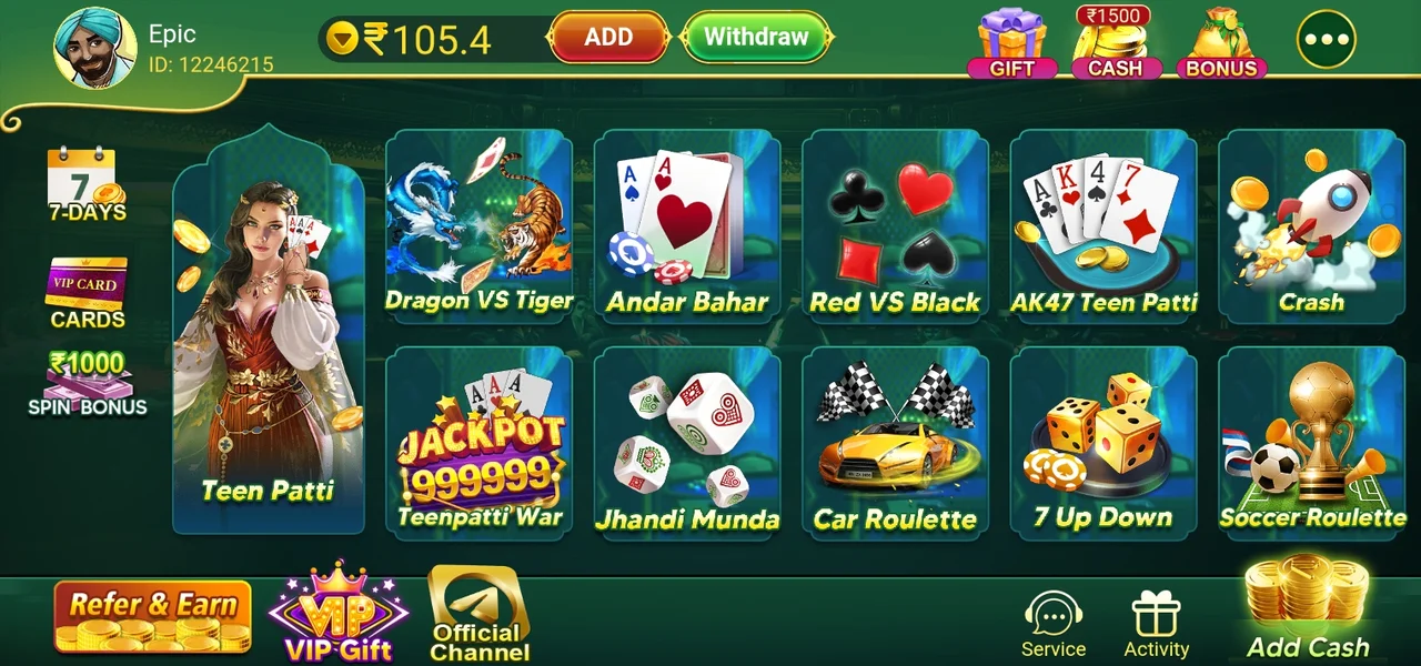 Teen Patti Epic All Games