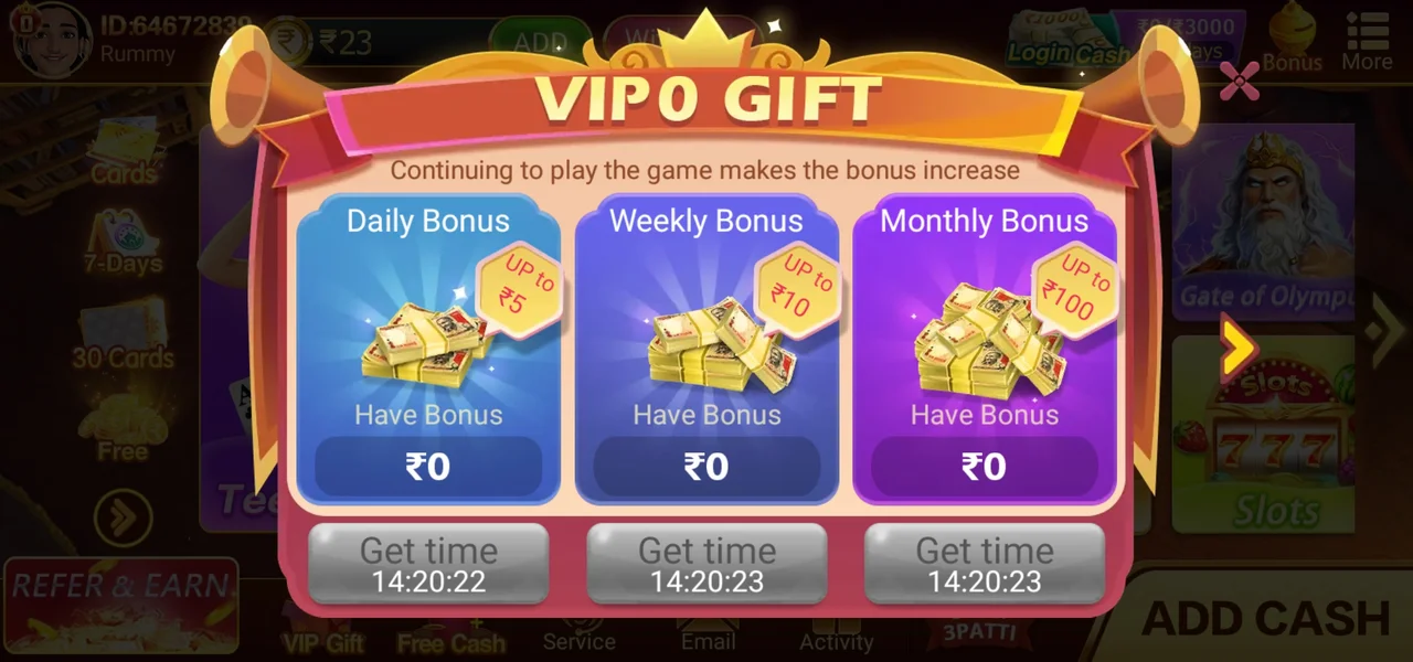 Teen Patti Gold VIP Features