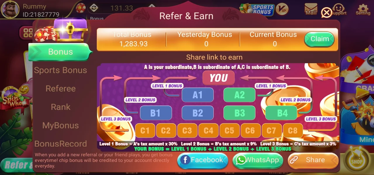 Teen Patti Joy Refer & Earn