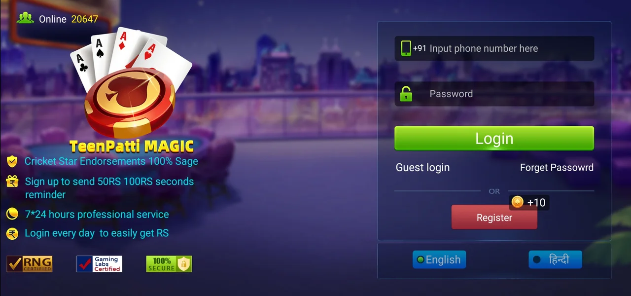 Teen Patti Magic Apk Sign Up