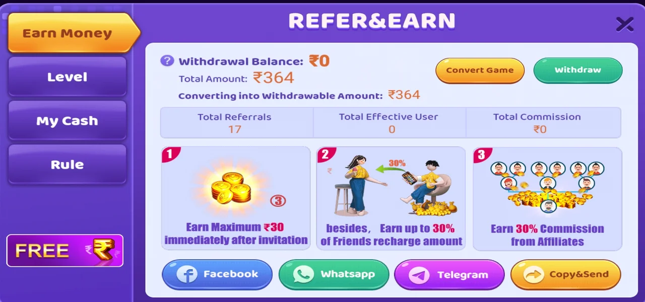 Alliance Rummy Refer & Earn