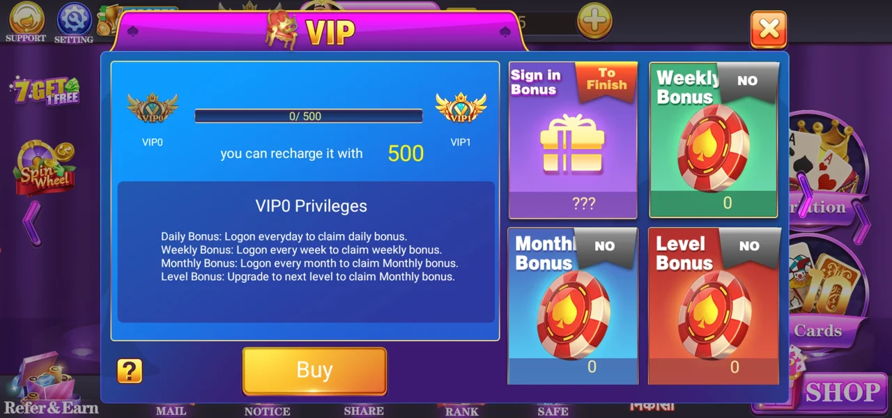 Teen Patti Room VIP Features