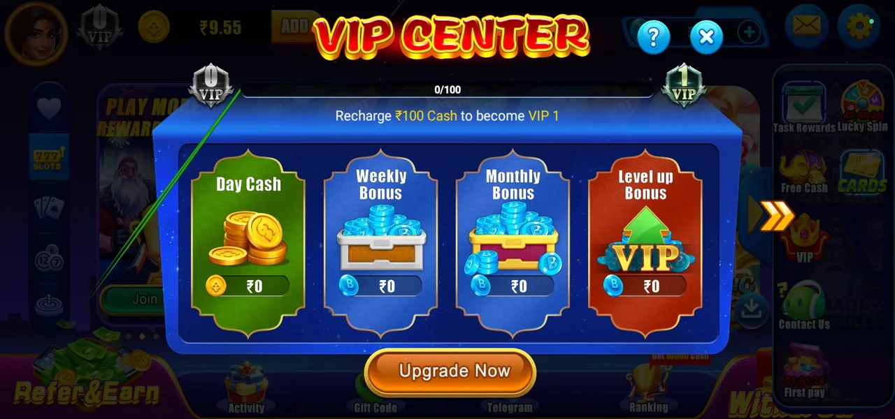 Yoyo Slots VIP Features